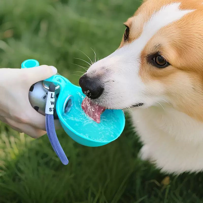 2-in-1 Portable Dog Water Bottle for Small Dogs - Leak-Proof